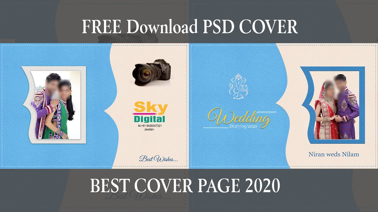 Wedding album cover page design 2020 | Indian Wedding album cover Free Download I 2020