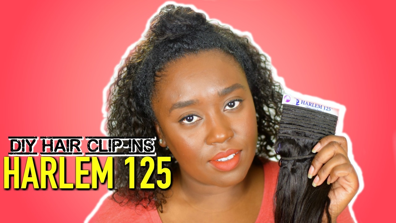 How To Make DIY Curly Clip-In Hair Extensions | Harlem 125 Hair