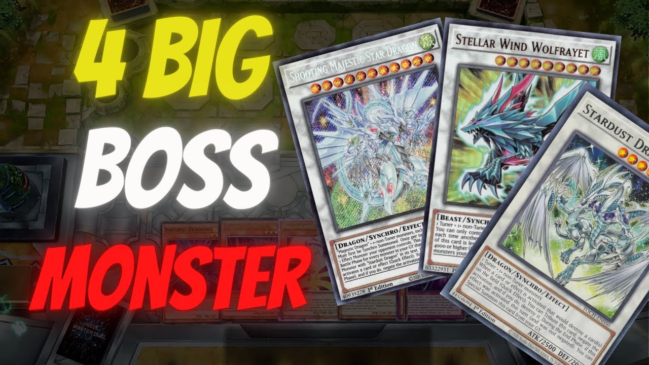 1 CARD COMBO! 4 BOSS MONSTER! SYNCHRO SUMMON 3 SHOOTING MAJESTIC STAR DRAGON![Yu-Gi-Oh! Master Duel]