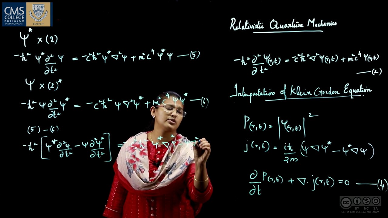 Relativistic Quantum Mechanics I Dr. Thejal Abraham I Department of Physics