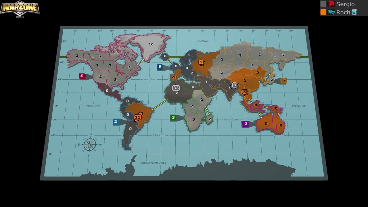 Warzone game: QM: Sergio vs Roch