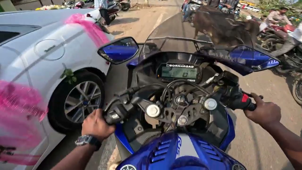 R15 V3 Only 3rd Gear Challenge in Heavy Traffic😱🔥||First Time on Youtube!