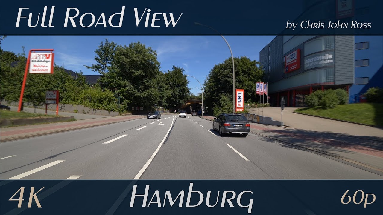 Hamburg, Germany: Bahrenfeld, Altona-Nord - Bahrenfelder Chaussee, Stresemannstra&szlig;e - 4K (2160p/60p)