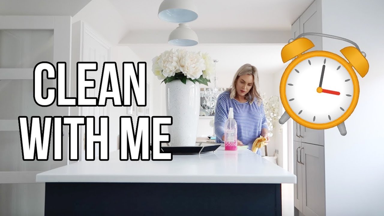 SPEED CLEAN POWER HOUR | CLEAN WITH ME DAILY CLEANING ROUTINE 2018