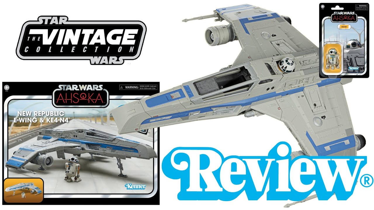 Обзор Star Wars The Vintage Collection New Republic E-Wing и KE4-N4!