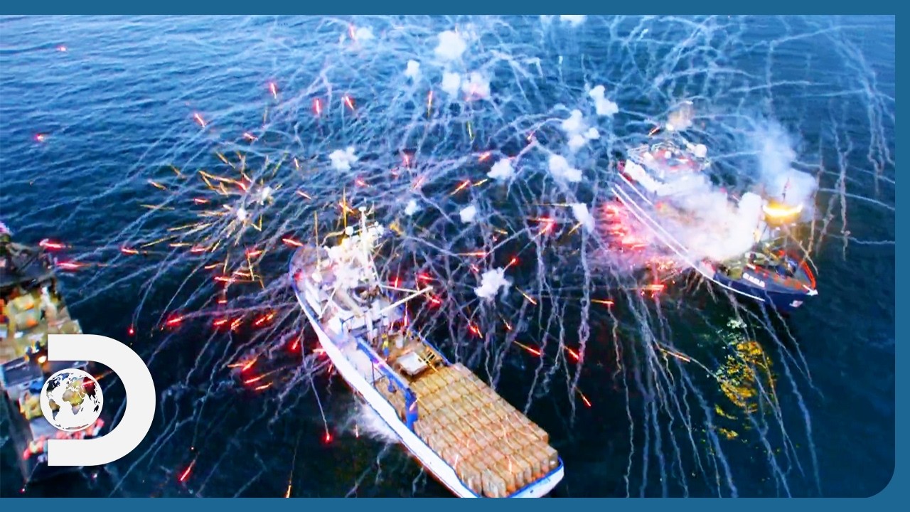 Sig And Mandy Get AMBUSHED By Paintballs And Fireworks! | Deadliest Catch