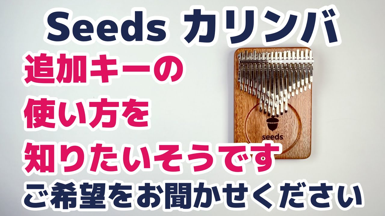 Seedsの追加キーについて、ご希望をお聞かせ下さい！