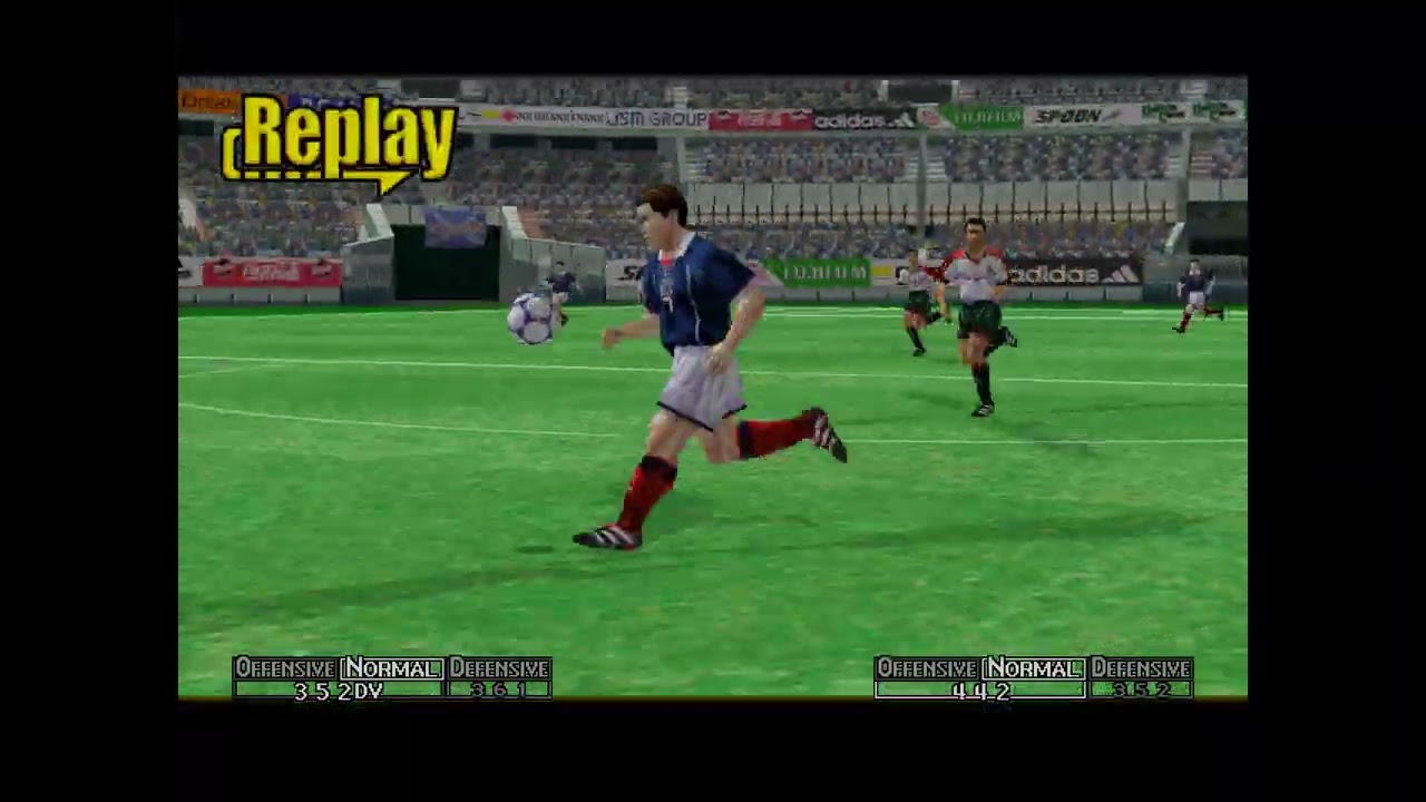 Virtua Striker 2 ver. 2000.1 (Dreamcast) SCOTLAND playthrough 17/2/24 (best goal 389 pt.)