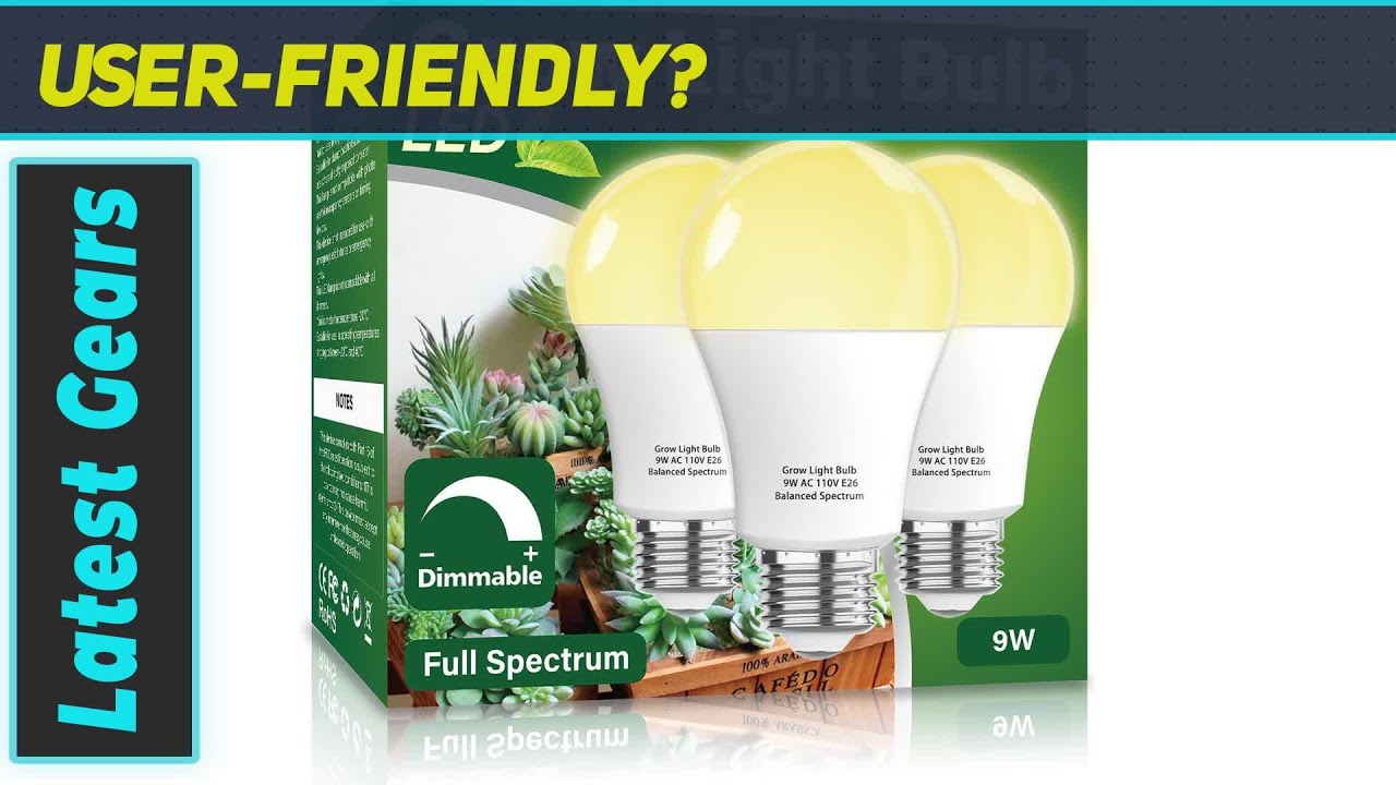 Full Spectrum LED Grow Light Bulb for Indoor Plants - Boost Your Plant Growth!