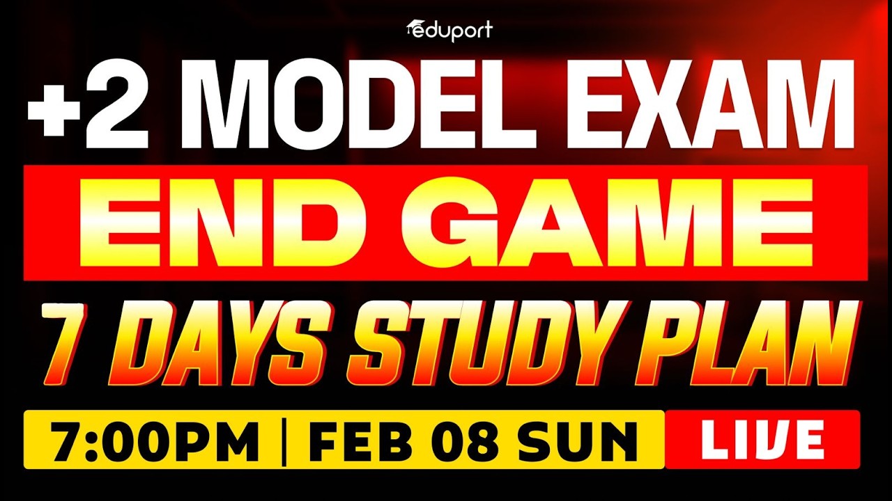 Plus Two Model Exam Study Plan | Eduport Plus Two
