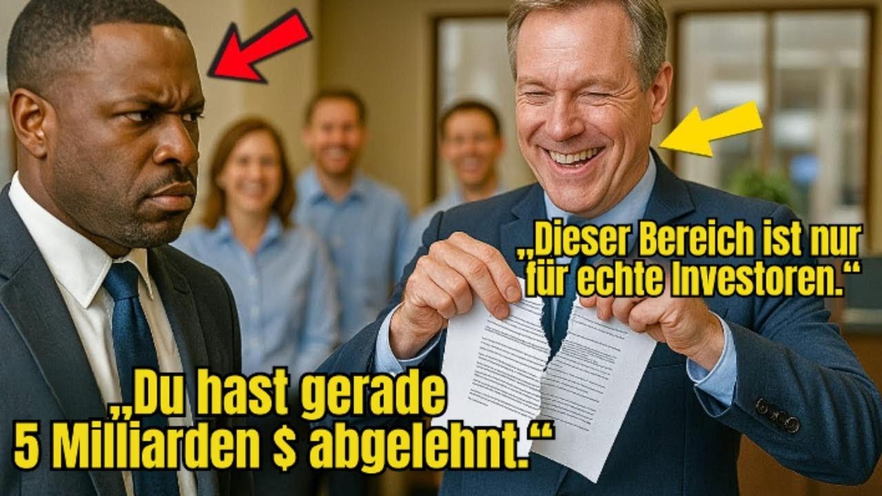 CEO wird wegen seiner Hautfarbe bei der Bank gedemütigt Er lässt einen 5Milliarden-DollarDeal fallen
