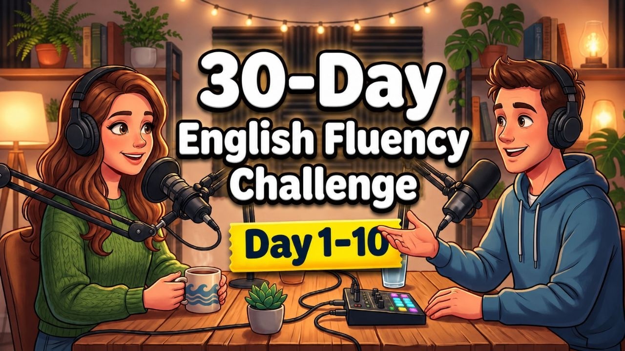 Day 1-10: Speak English in 30 Days! 99 Sentences Shadowing Practice | English Podcast