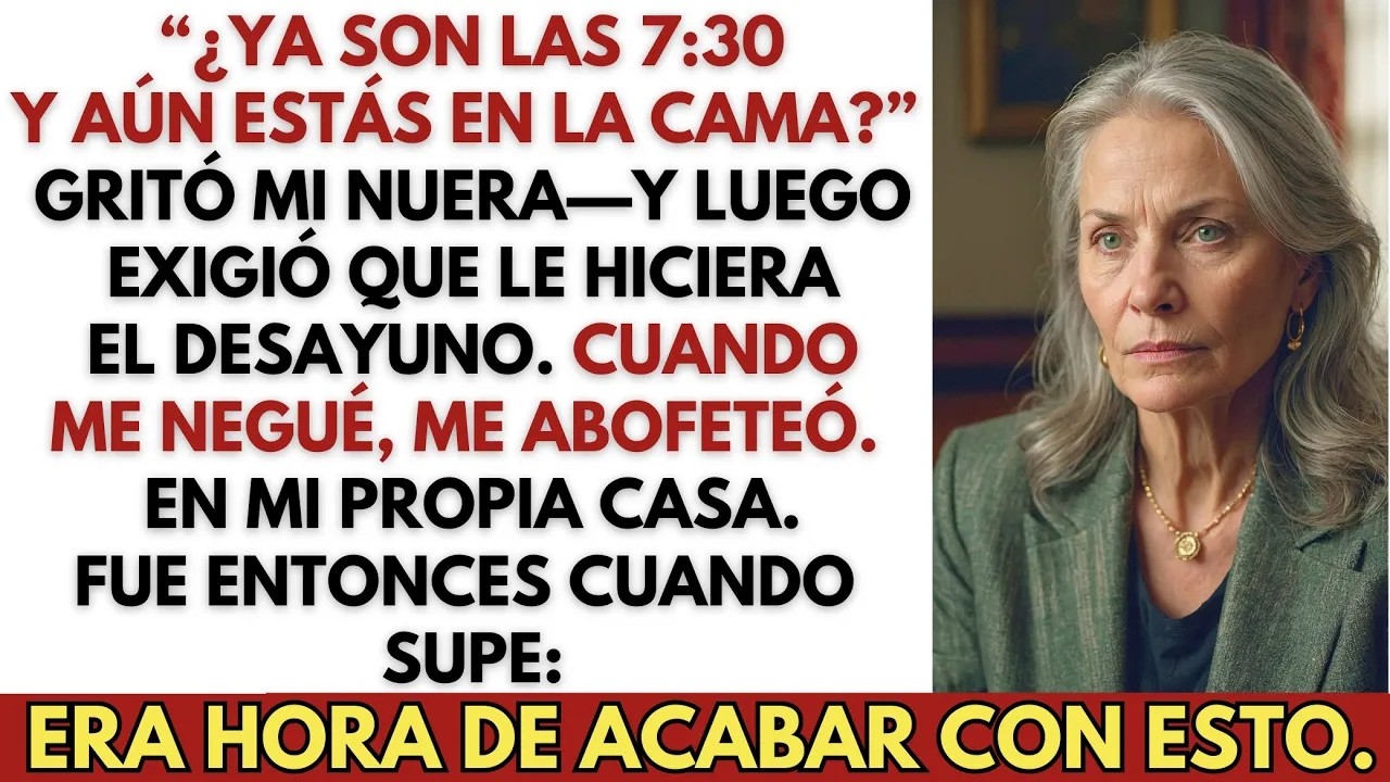 “¿Ya son las 7 30 y aún estás en la cama？” Gritó mi nuera—y luego exigió que le cocinara