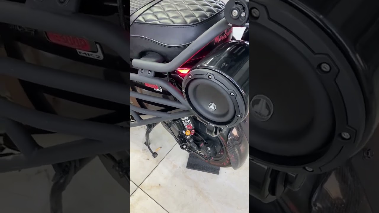 Motorbike audio DIY, JL 6.5 bass