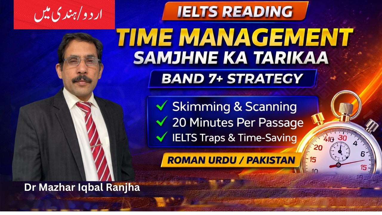 IELTS Reading Time Management Roman Urdu &mdash; 60 Minutes Ko Smartly Kaise Use Karein? (Band 7+)