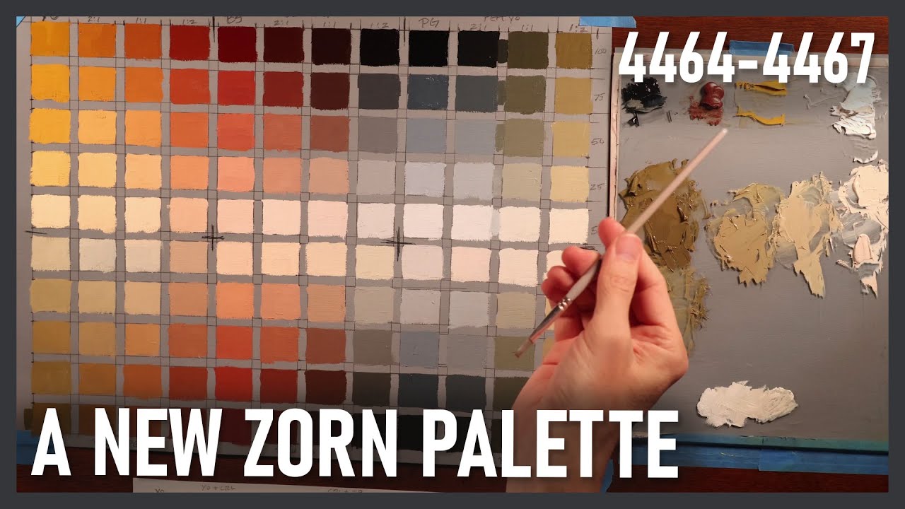 Zorn Palette Color Charts 4464-4467