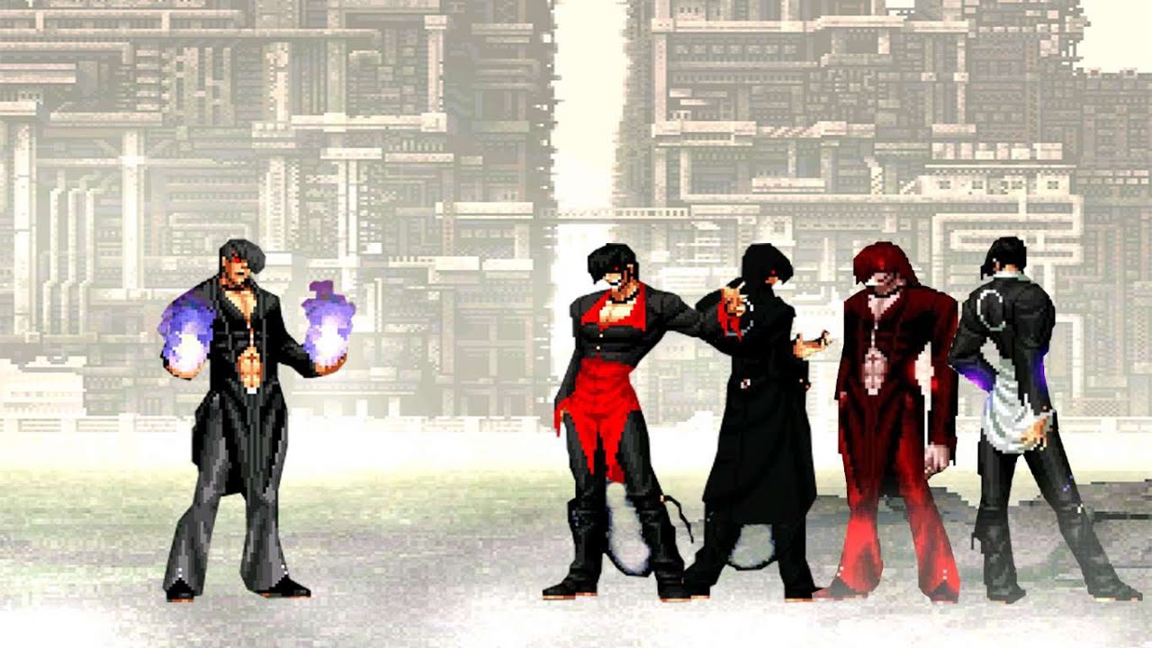 KOF MUGEN Iori Y. Fen Lv3 (100%) VS Boss Red Iori,BF Yagami Remake,Blood Yagami Lv3,N.Boss Yagami AY