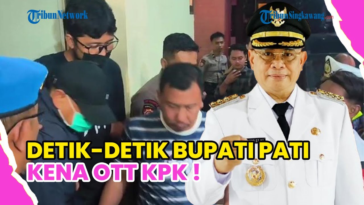 PAKAI TOPI DAN MASKER, BUPATI PATI SUDEWO DIGELANDANG KE GEDUNG KPK USAI KENA OTT !