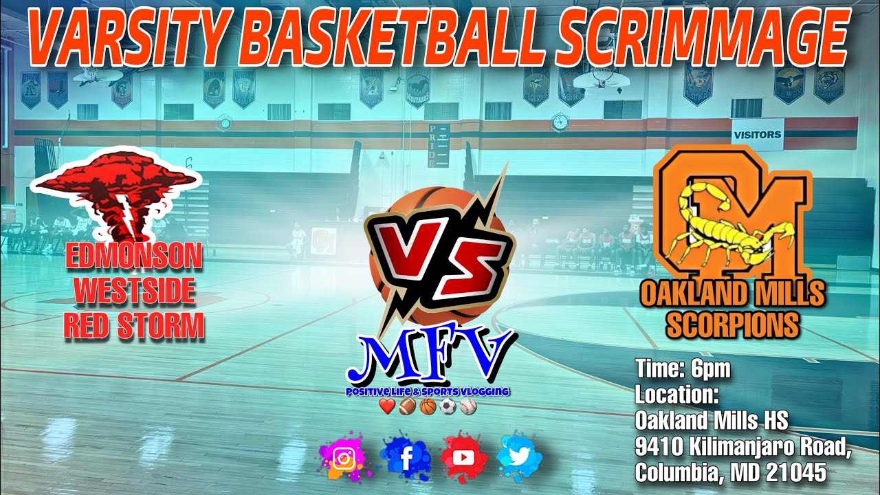 🏀🏀 Edmondson Vs Oakland Mills Varsity Basketball Scrimmage Highlights | Positive Basketball