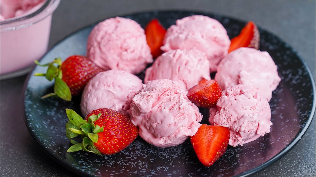 Homemade Strawberry Ice Cream Recipe | N'Oven