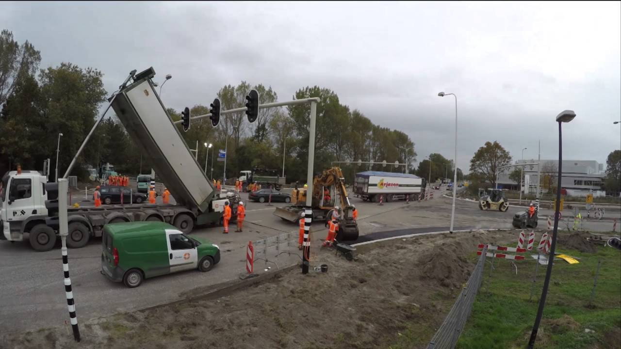 Timelapse reconstructie 3 kruispunten N9 Alkmaar Ooms Civiel en Unihorn