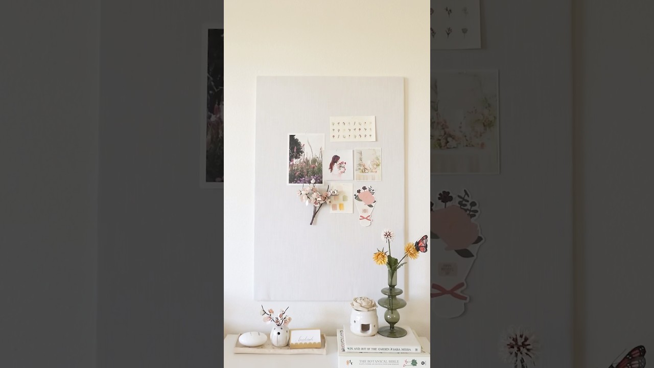 DIY fabric pin cork board for inspiration 