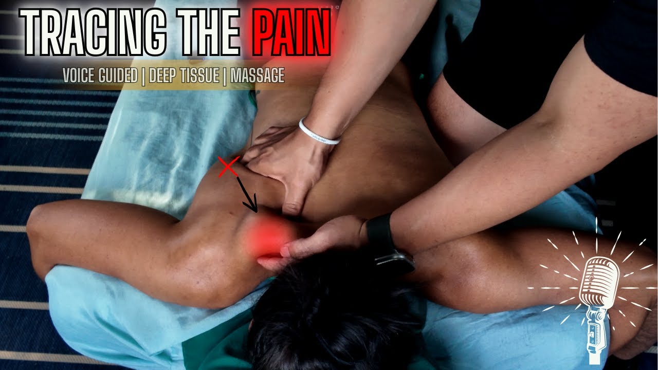 Tracing the Pain | Voice Guided Deep Tissue Massage for Shoulder & Neck Relief