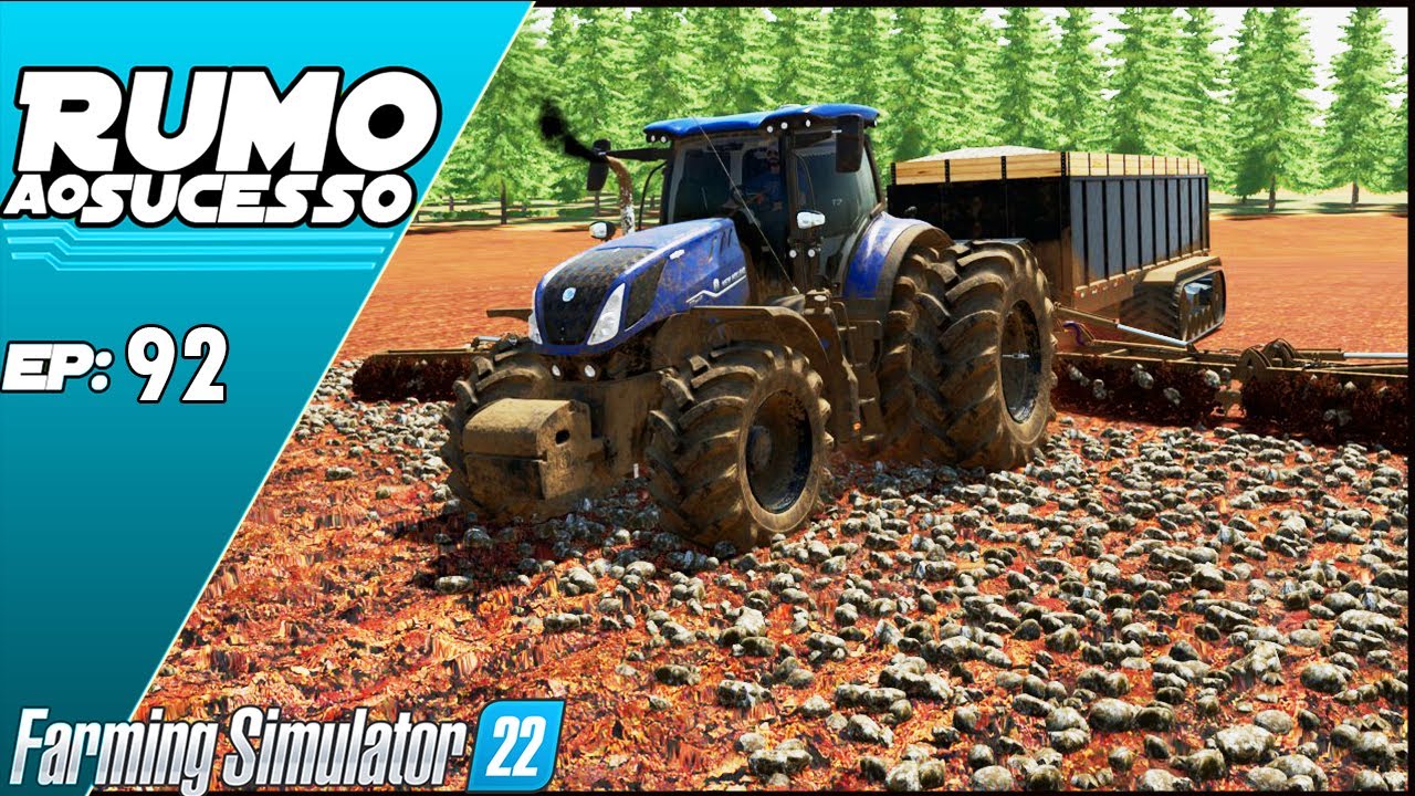 RECOLHENDO TODAS AS PEDRAS GIGANTES DA LAVOURA! | FARMING SIMULATOR 22 #92