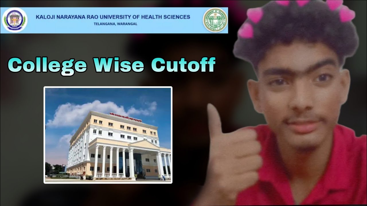 KNRUHS College Wise Cutoff || 2025 || 