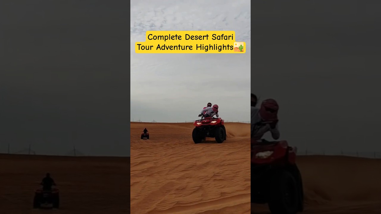 Desert Safari highlights Dubai#desertsafari #adventure #shorts #bike#friends #family #outfit