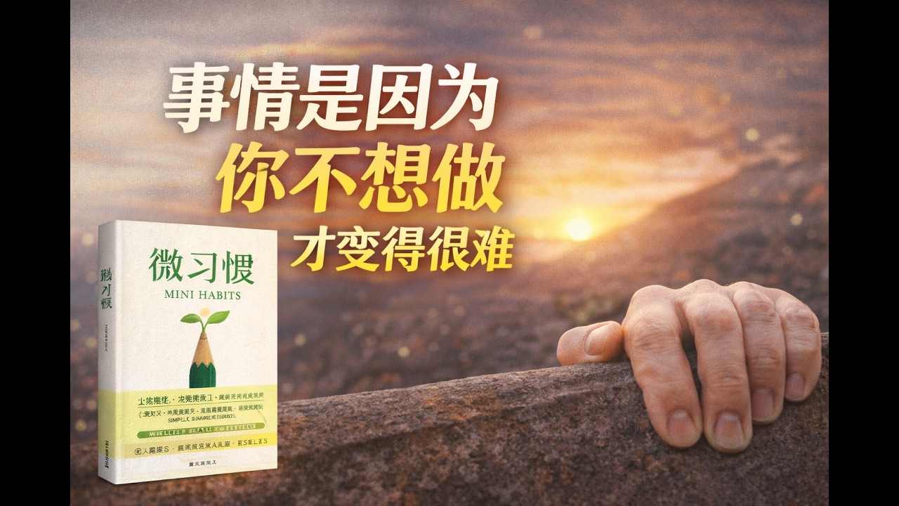 事情变难的真相 - 因为你不想做《微习惯》读书笔记 #轻松读书 #好书推荐 #好书分享 #书单推荐