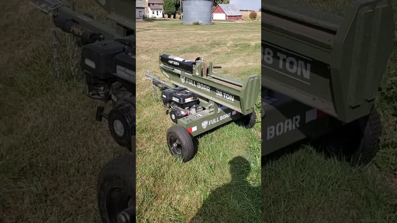 Full Boar Brand Hydraulic Log Splitter Full Review
