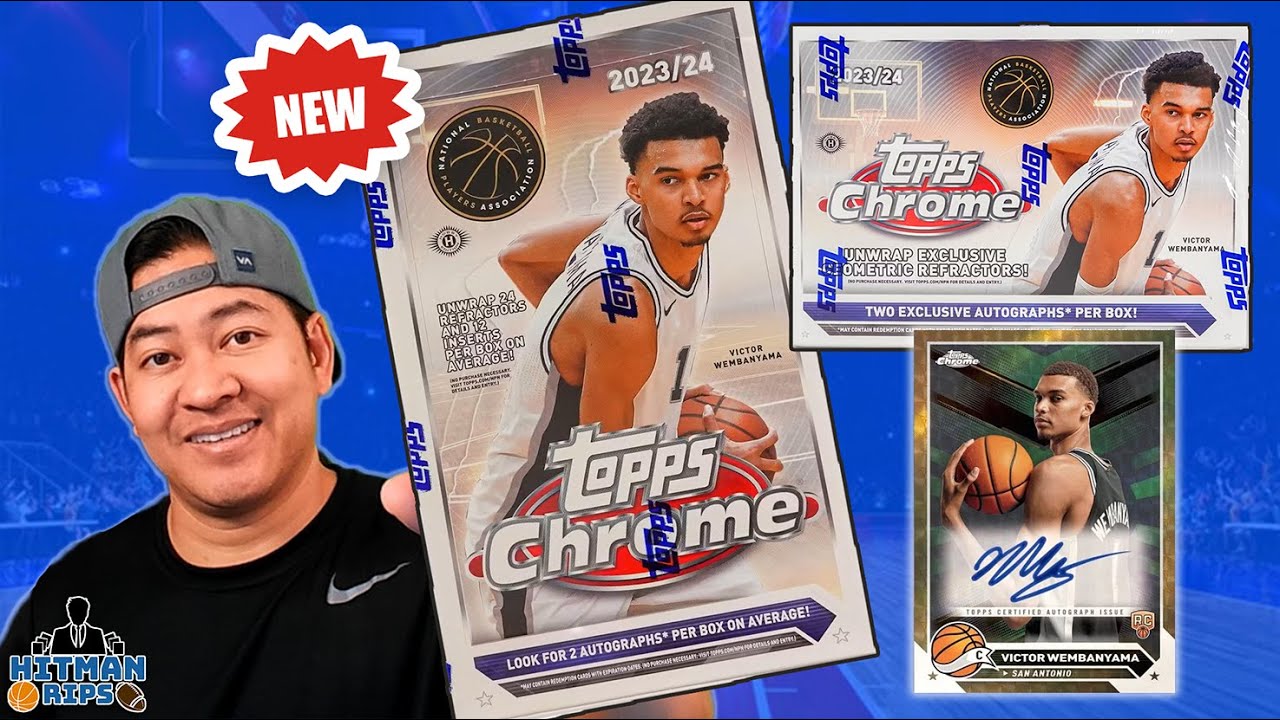 TOPPS CHROME BASKETBALL IS HERE! LeBron & Wembanyama Autos! 2023-24 Chrome Hobby & Breakers Delight