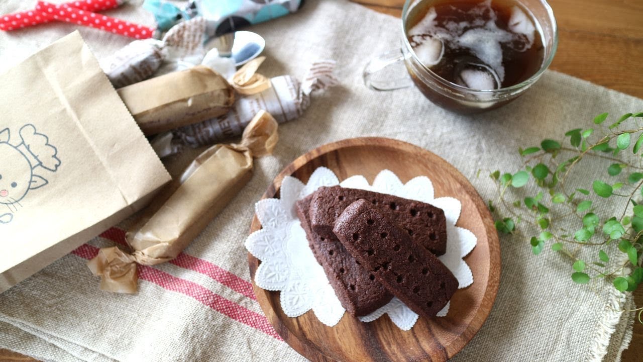 Cocoa Shortbread Cookies 夫の大好きなココアショートブレッド!