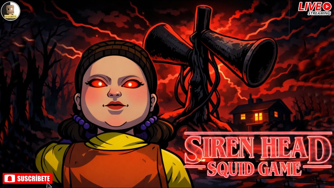 One Mistake Game Over 😨 | Siren Head Squid Game K-Sniper LIVE 🔴