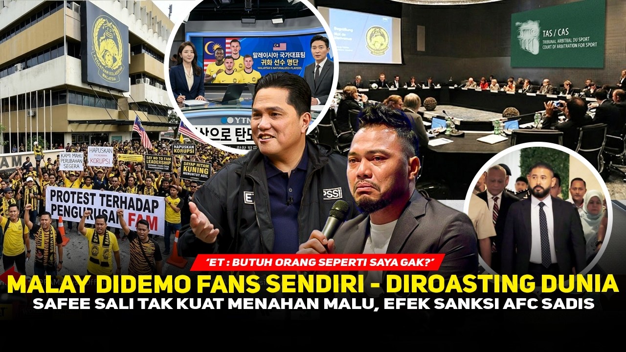 MALAYSIA HANCUR, SAFEE SALI NGAMUK❗️Pemain Ilegal diusir, Erick Thohir jadi perbincangan tetangga