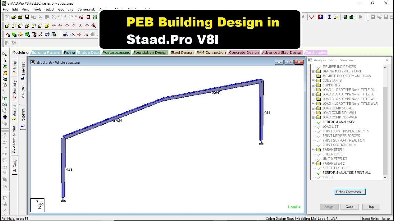 PEB Building Design in Staad Pro