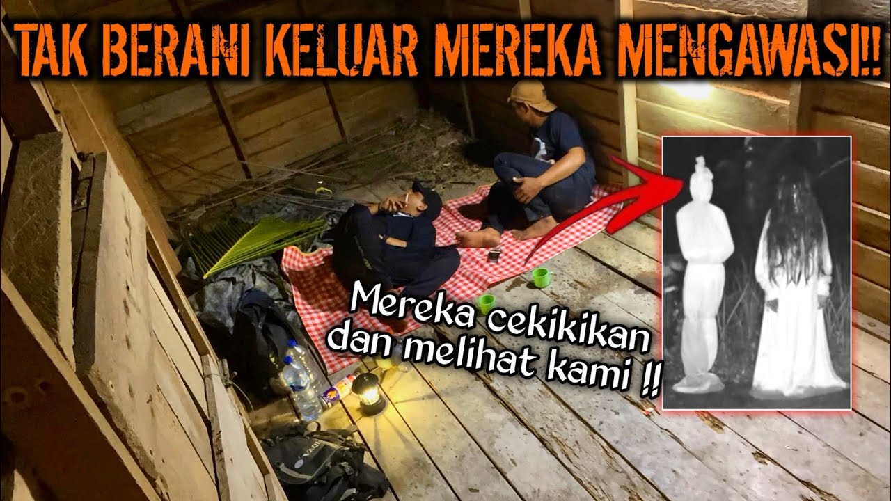 CAMPING HOROR MAHLUK HALUS BERDATANGAN KE RUMAH INI TENGAH MALAM POCONG KUNTILANAK TERTANGKAP CCTV!!