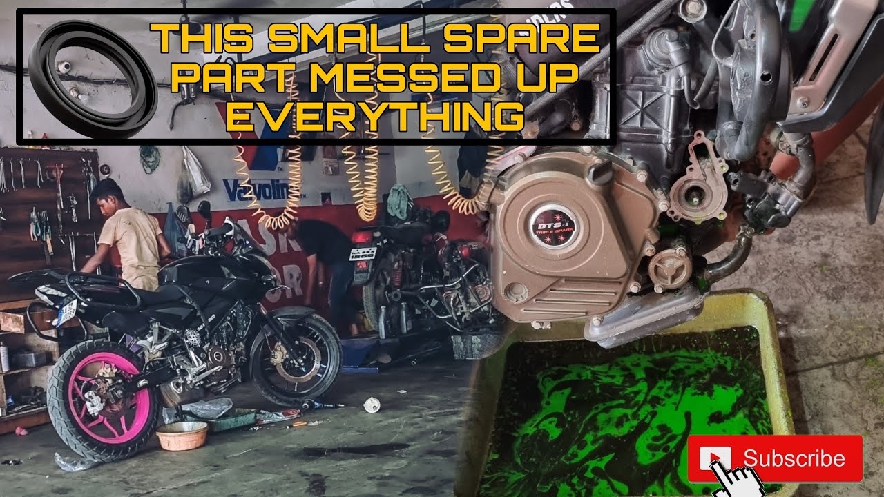 engine oil and Coolant mixed | BIKE SEIZE ??!!!😨