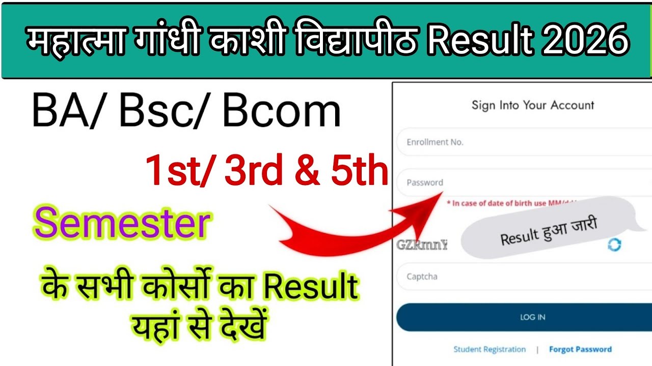 mgkvp result 2026 kaise dekhe | how to check mgkvp semester result 2026 | BA/ Bsc/ Bcom 1st 3rd 5th 