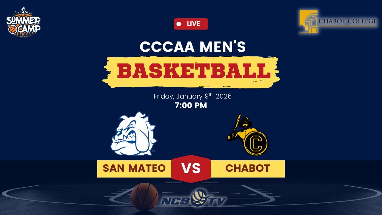 College of San Mateo vs Chabot College Men's Basketball LIVE 1/9/26