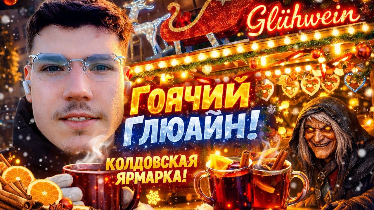Новый год и Рождество в Европе. Ярмарки. Рамен. Салют
