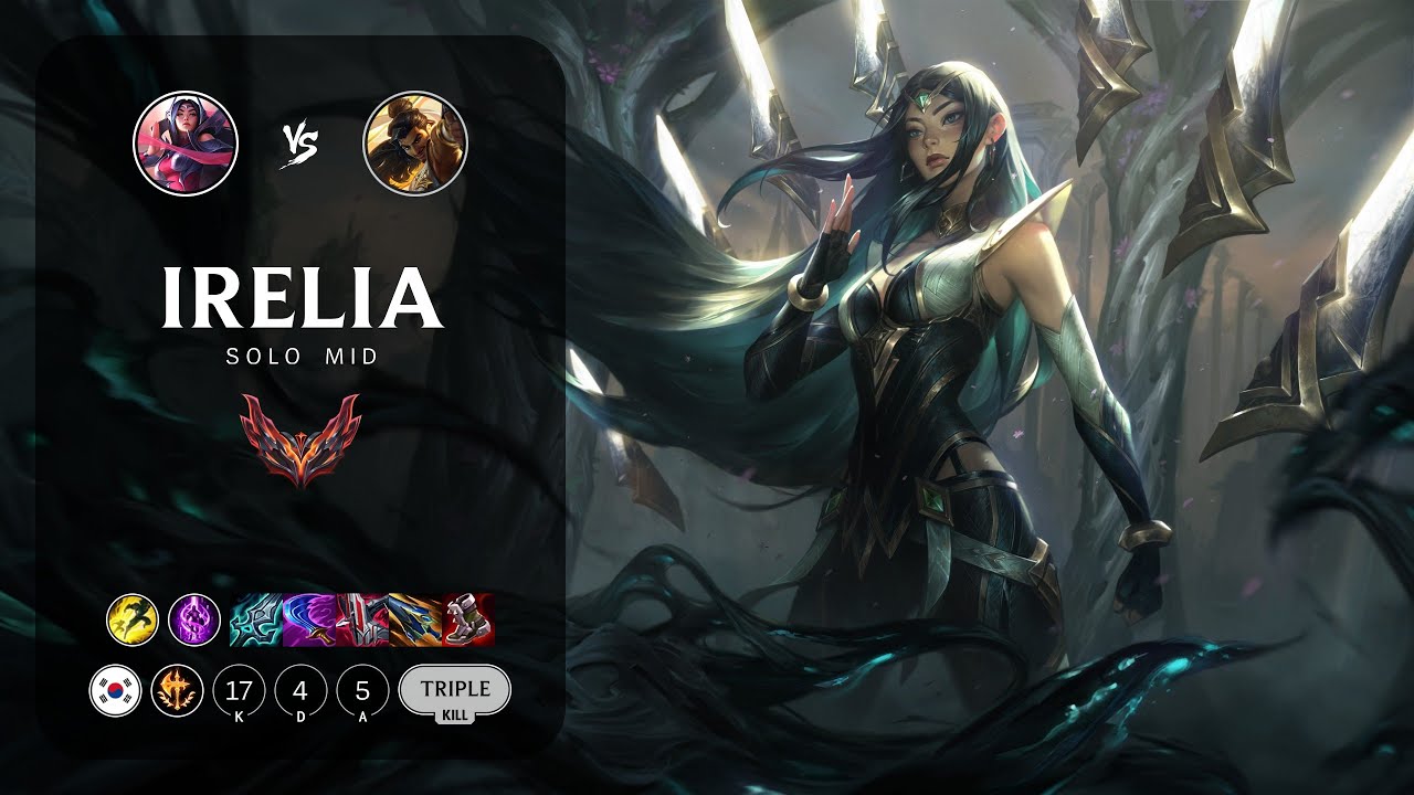 Irelia Mid vs Akshan - KR Grandmaster Patch 14.6