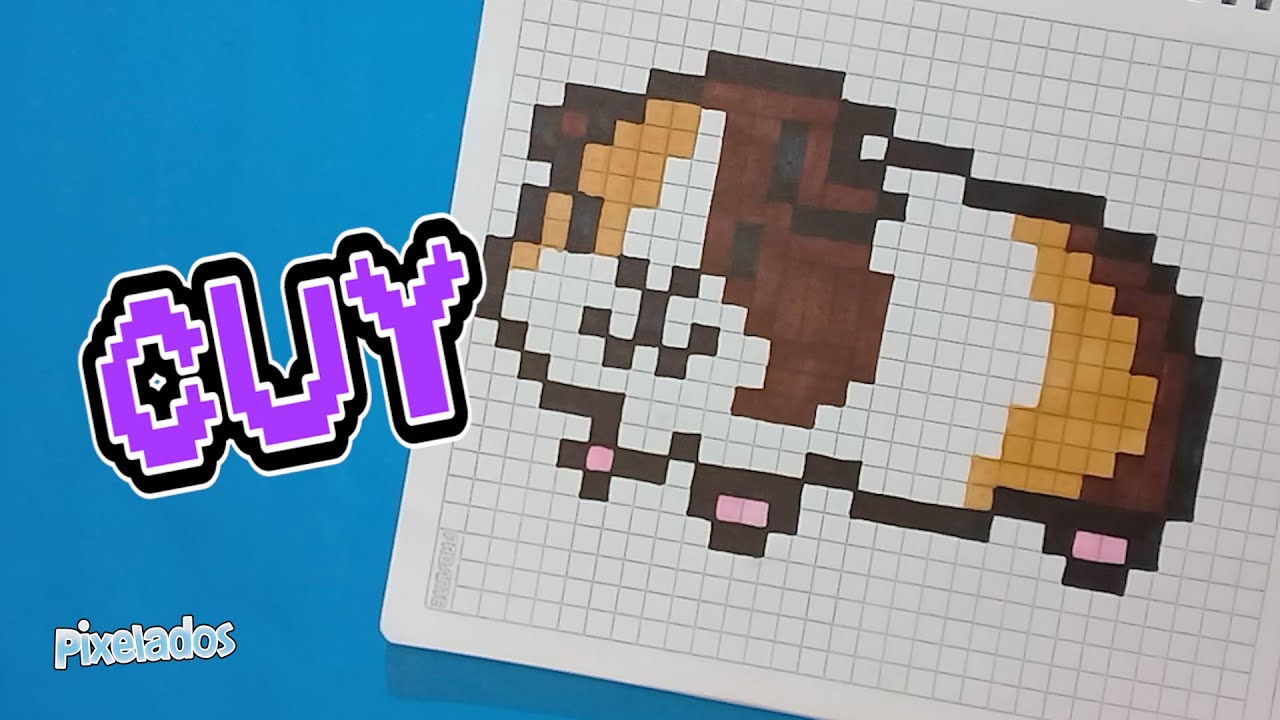 COMO DIBUJAR UN CUY PIXEL ART - PIXELADOS