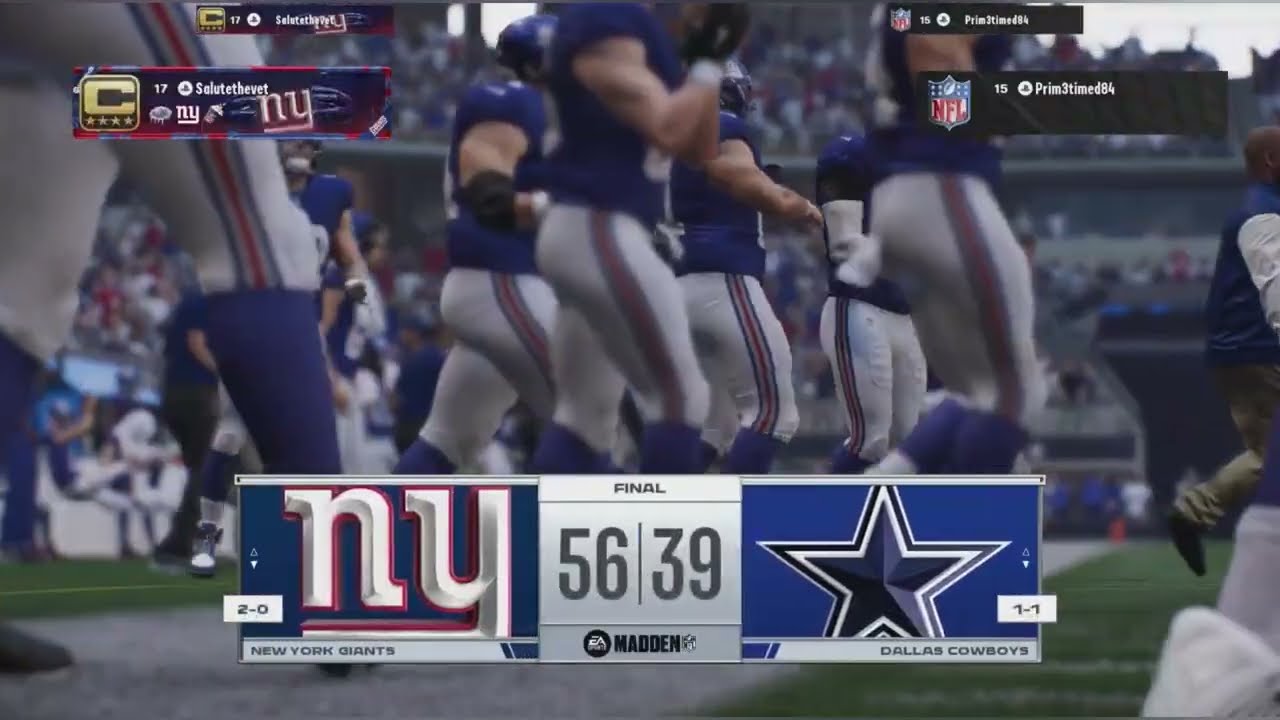 Madden 26 Franchise season 4 vs Cowboys