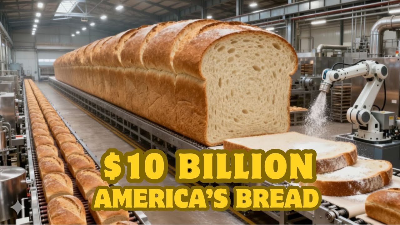 Inside a $10 Billion Bread Factory| How America’s Bread Is Made| From Wheat Fields to Sandwich Bread