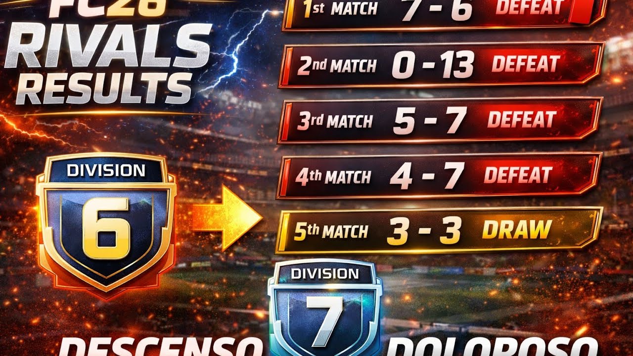 EL DESCENSO MÁS DOLOROSO 😭 FC26 RIVALS