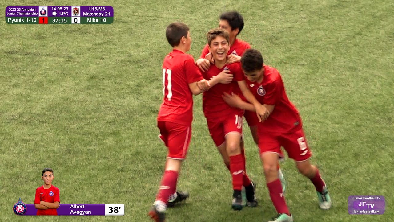 Pyunik 1-10 (1-1) Mika 10 (14.05.23) 2022-23 AJC U13/M3, Matchday 21