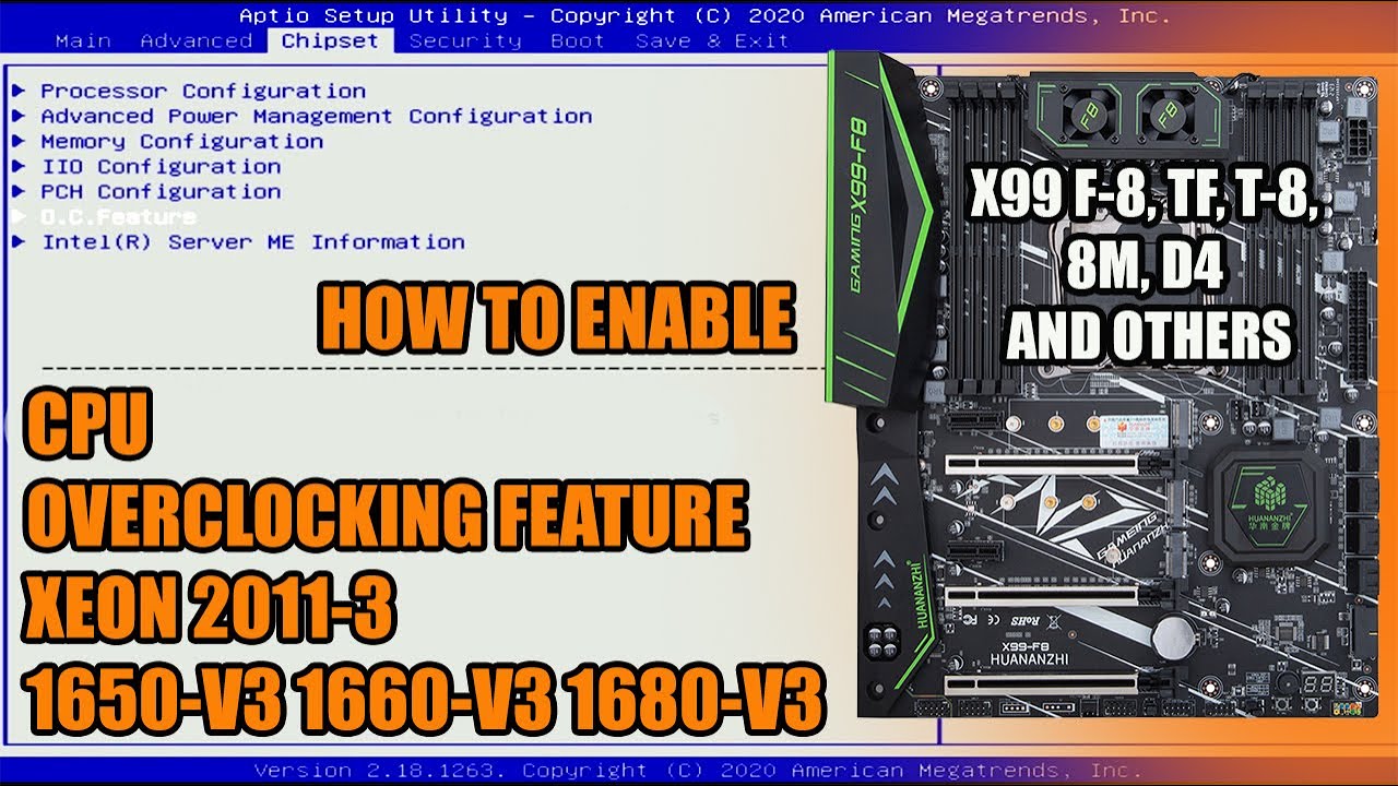(SOLVED!) HUANANZHI CPU OVERCLOCKING FEATURE X99-F8 / TF | HOW TO ENABLE | DOESN'T WORK?
