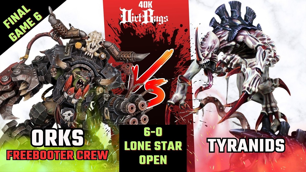 ORKS 6-0 Final Game 6 vs Tyranids Battle Report! | Competitive | Warhammer 40k #40k
